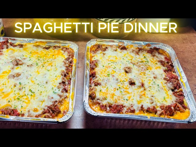 Video thumbnail for SPAGHETTI PIE WEEKNIGHT DINNER Ground Beef Recipe