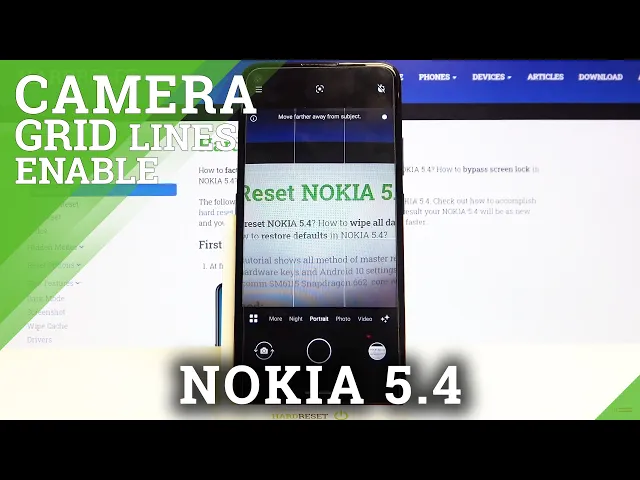 Video thumbnail for Nokia 5.4 - Turn On / Off Camera Grid Lines