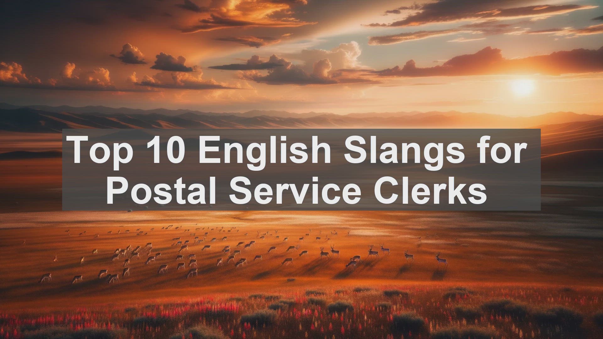 'Video thumbnail for Top 10 English Slangs for Postal Service Clerks'