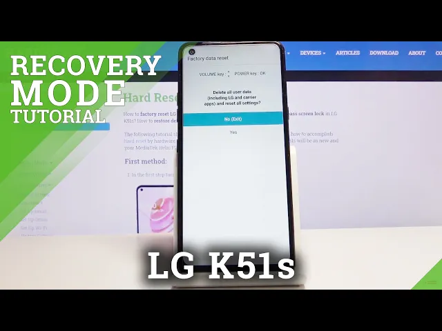 Video thumbnail for How to Remove Screen Lock on LG K51s – Factory Reset by Recovery Mode