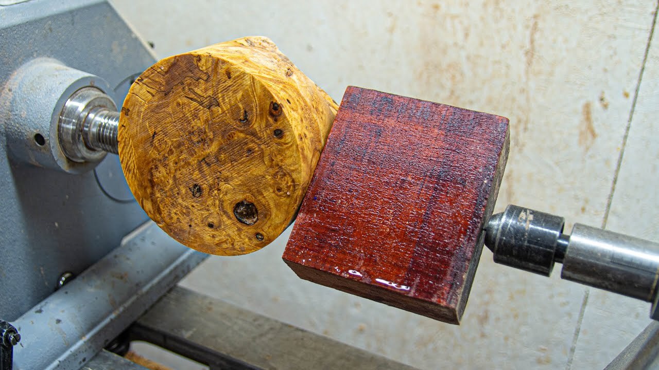 Video thumbnail for Woodturning - Spalted Burl and Padauk