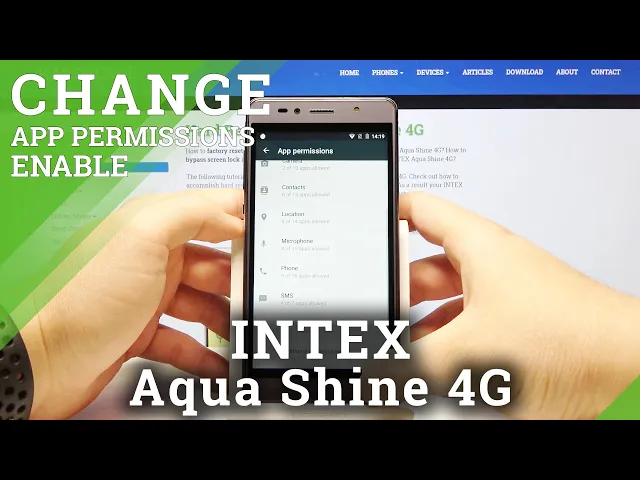 Video thumbnail for How to Set Up App Permissions in INTEX Aqua Shine 4G - Change App Permissions