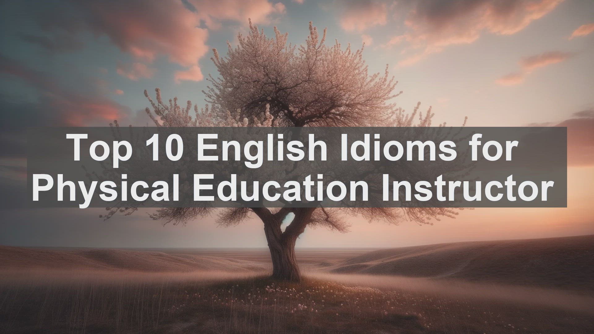 'Video thumbnail for Top 10 English Idioms for Physical Education Instructor'