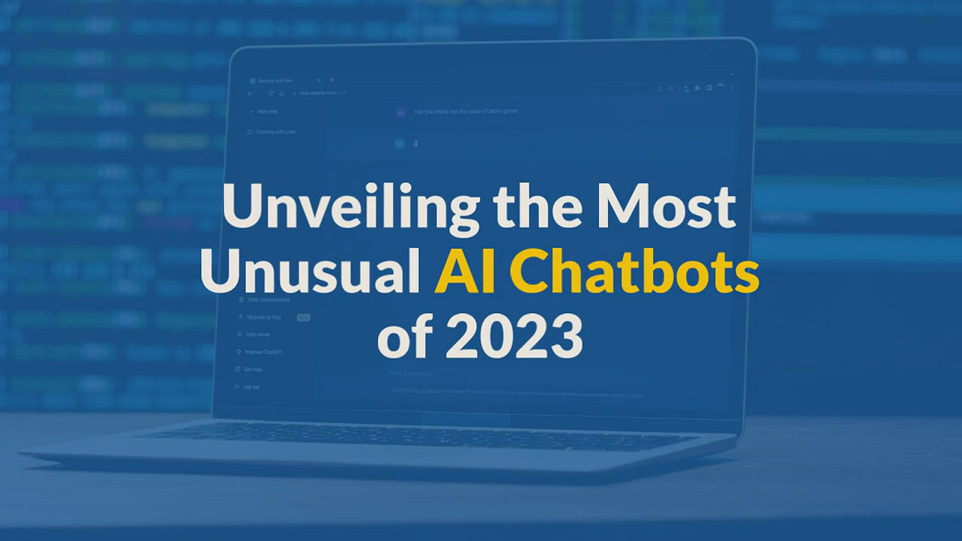'Video thumbnail for 10 Most Unusual AI Chatbots in 2023'