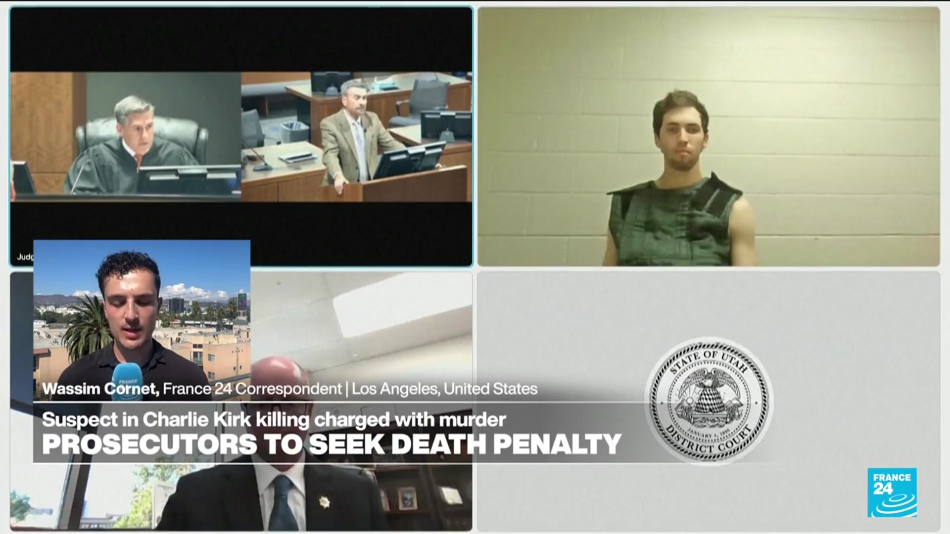 'Video thumbnail for Kirk suspect faces death penalty for aggravated murder charge'