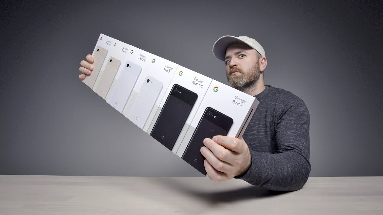 Video thumbnail for Unboxing Every Google Pixel 3 XL + Pixel 3