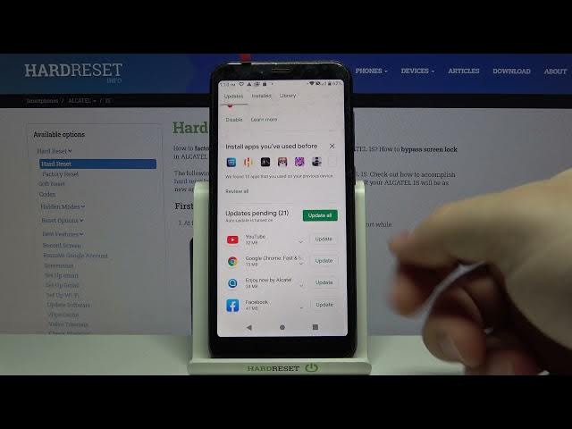 Video thumbnail for How to Update Apps on ALCATEL 1S – Install The Newest Apps Version
