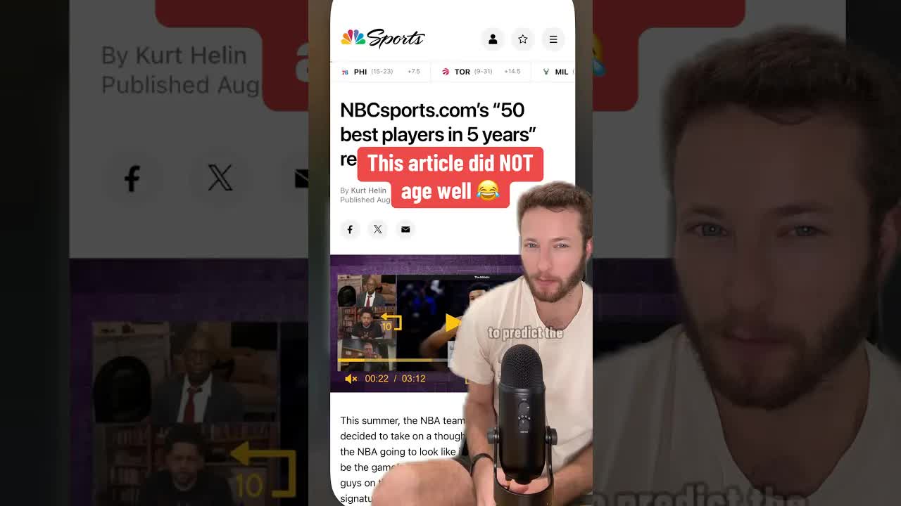 Video thumbnail for Reacting to the "Top 50 NBA Players in 2025"... from 2020