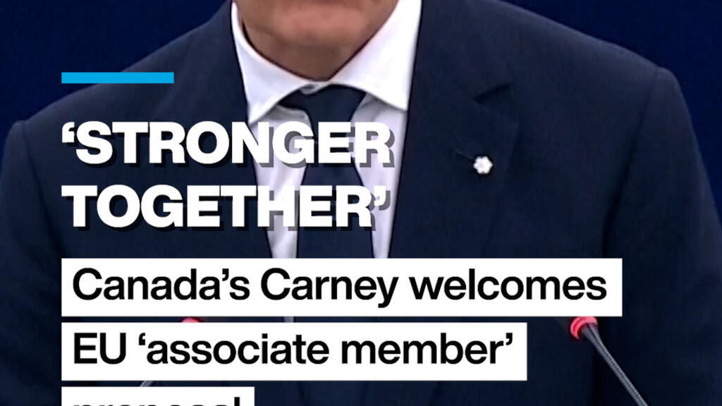 Video thumbnail for ‘Stronger together’: Canada’s Carney welcomes EU ‘associate member’ proposal