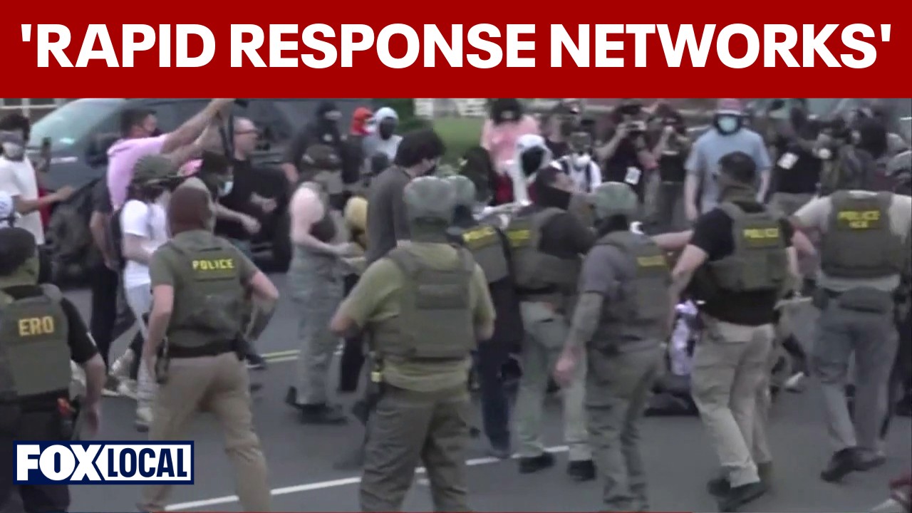Video thumbnail for Former FBI investigator breaks down 'rapid response networks' amid Delaney Hall protests