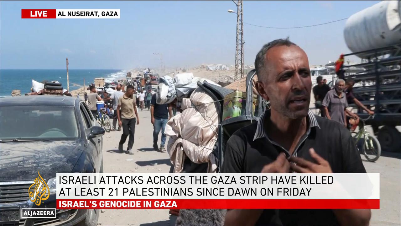 Video thumbnail for Tens of Thousands Forced to Flee Gaza Amid Israeli Escalation