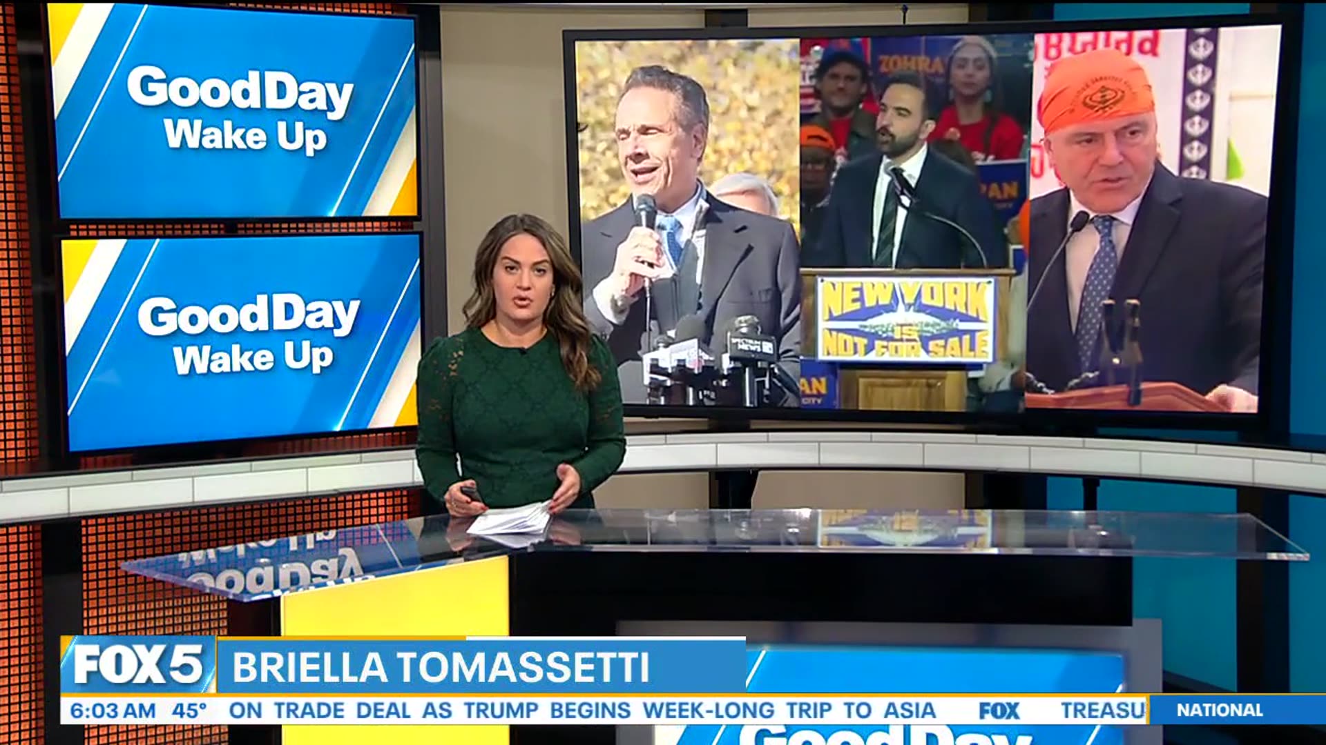 'Video thumbnail for Mamdani, Cuomo, Sliwa hit the campaign trail Sunday'