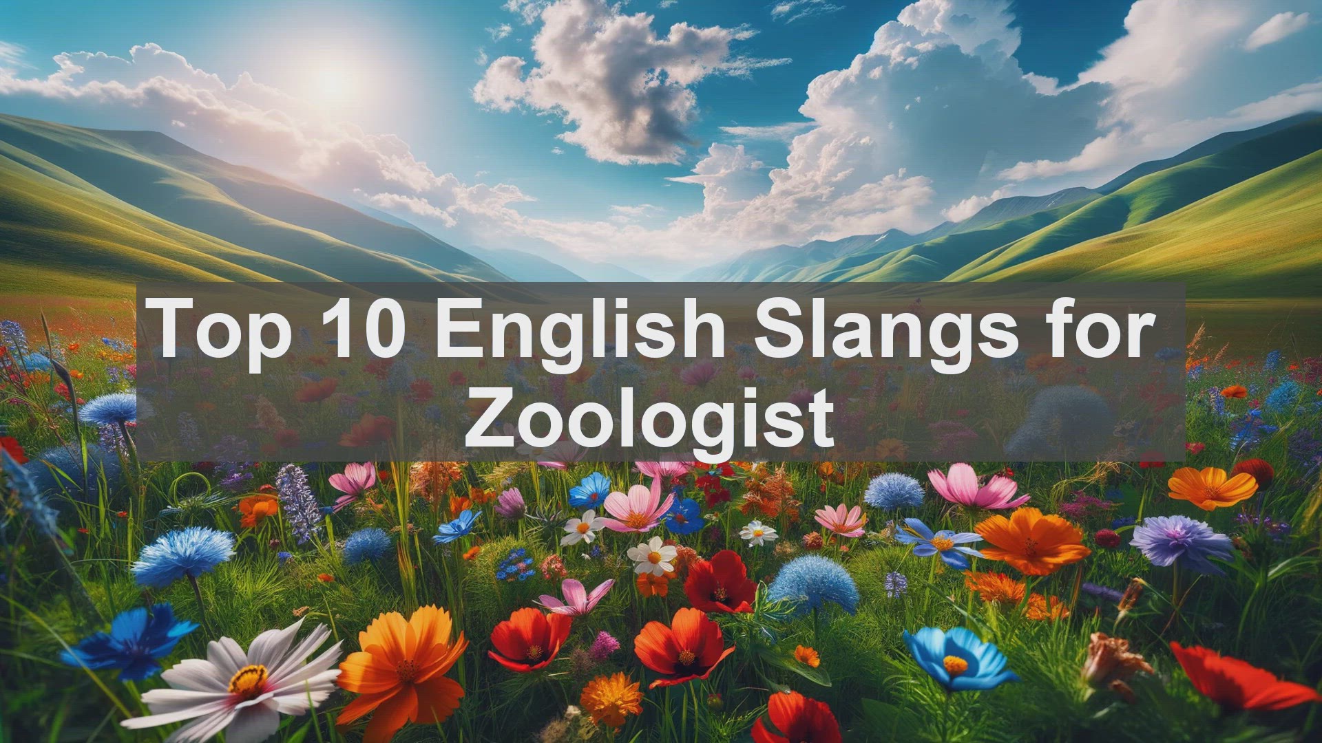'Video thumbnail for Top 10 English Slangs for Zoologist'