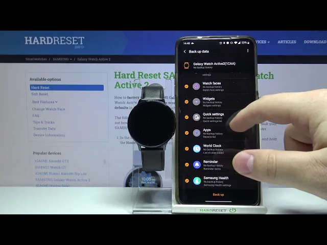Video thumbnail for How to Backup Data in SAMSUNG Galaxy Watch Active 2 – Save Storage
