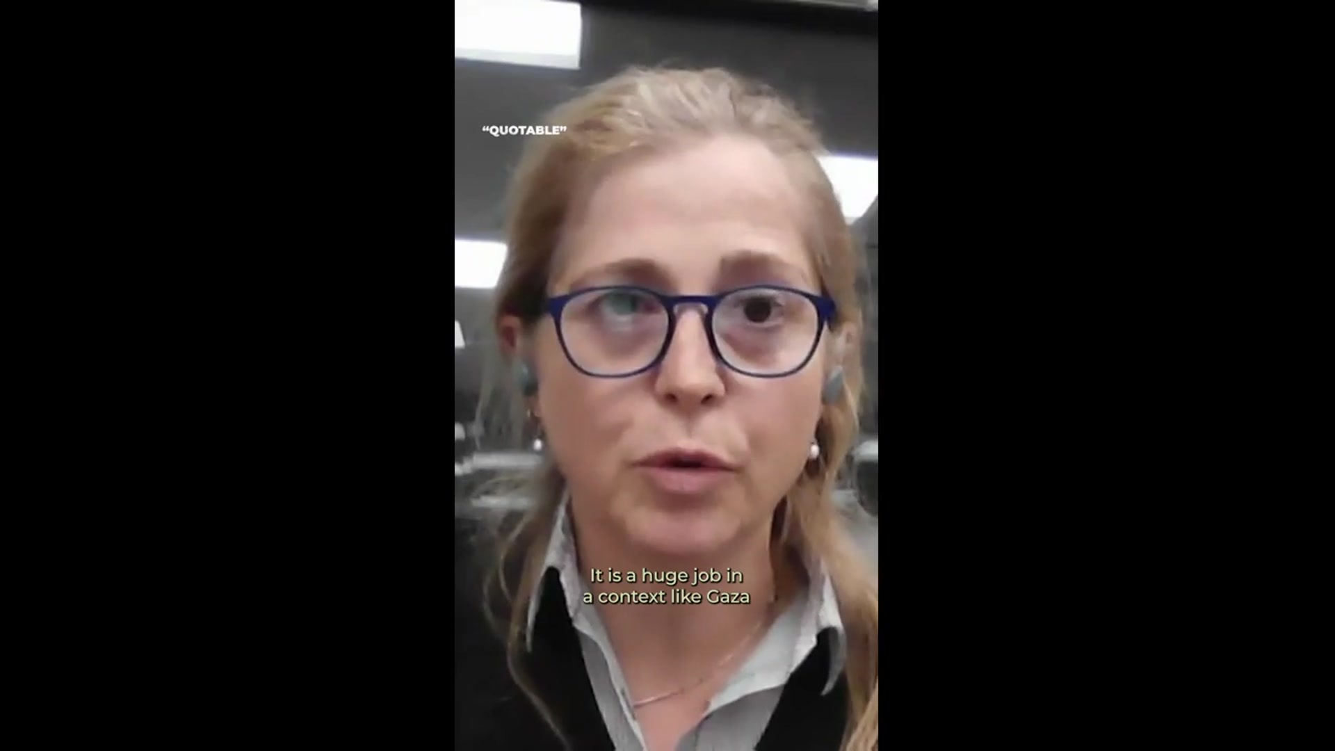 'Video thumbnail for “Displacement is a real challenge” in finding Gaza’s missing'