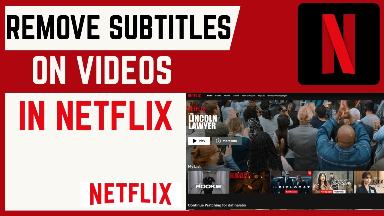 Video thumbnail for How To Remove Subtitles On Movies In Netflix