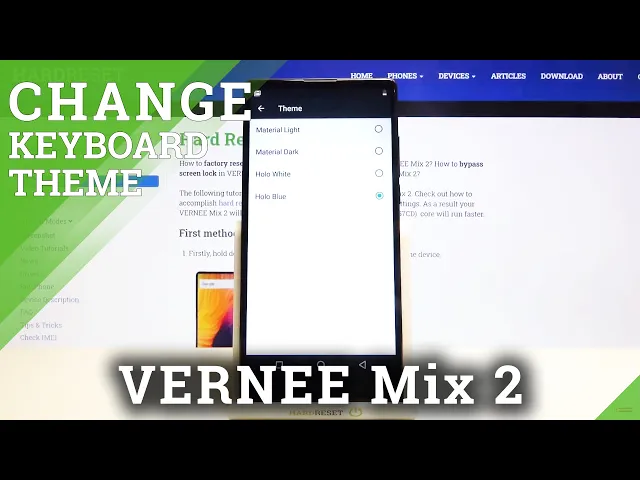 Video thumbnail for How to Set Up Colorful Keyboard in Vernee Mix 2 – Change Keyboard Theme
