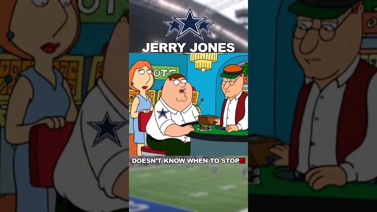 Video thumbnail for Jerry Jones: Family Guy Parody - Doesn't Know When To Stop