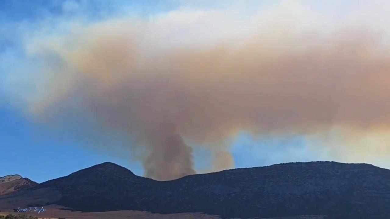 Video thumbnail for US: Winds Escalate Utah’s Stookey Fire to 4,000 Acres.