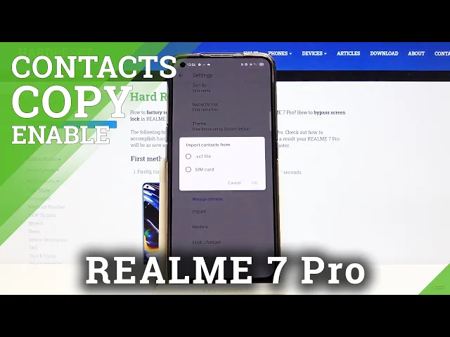 Video thumbnail for How to Copy Contacts in Realme 7 Pro - Transfer Contacts