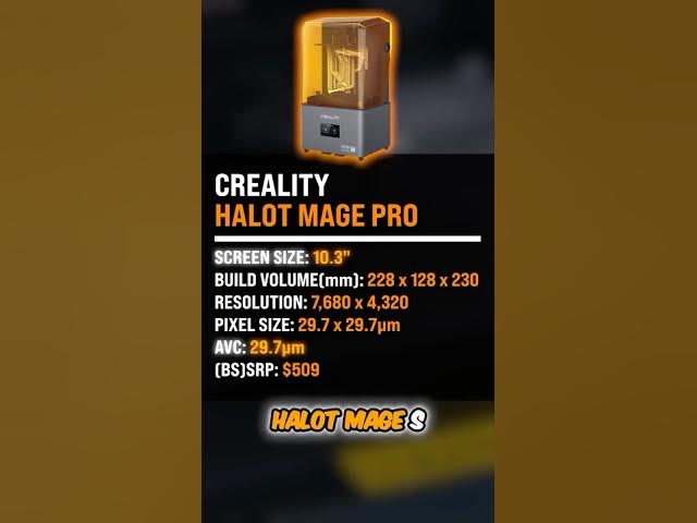 Video thumbnail for Creality Halot Mage Pro / S 30-Second-Review