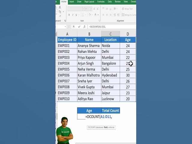 Video thumbnail for Criteria-Based Counting Formula You Must Know #excel #excelforbeginners