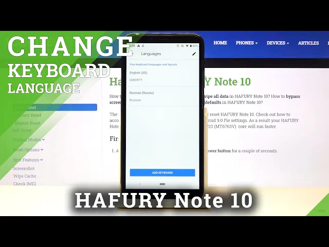 Video thumbnail for How to Change Keyboard Language in HAFURY Note 10 – Find Keyboard Language List
