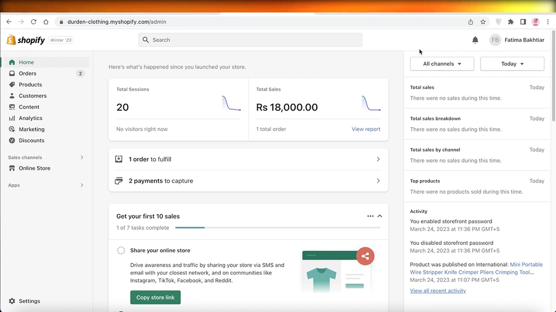 'Video thumbnail for How To Add A Custom Domain On Shopify'