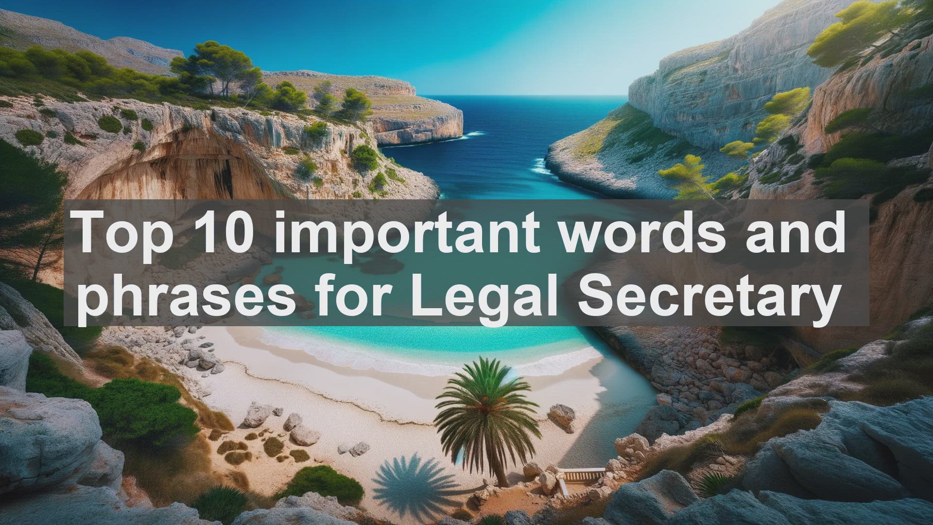 'Video thumbnail for Top 10 important words and phrases for Legal Secretary'