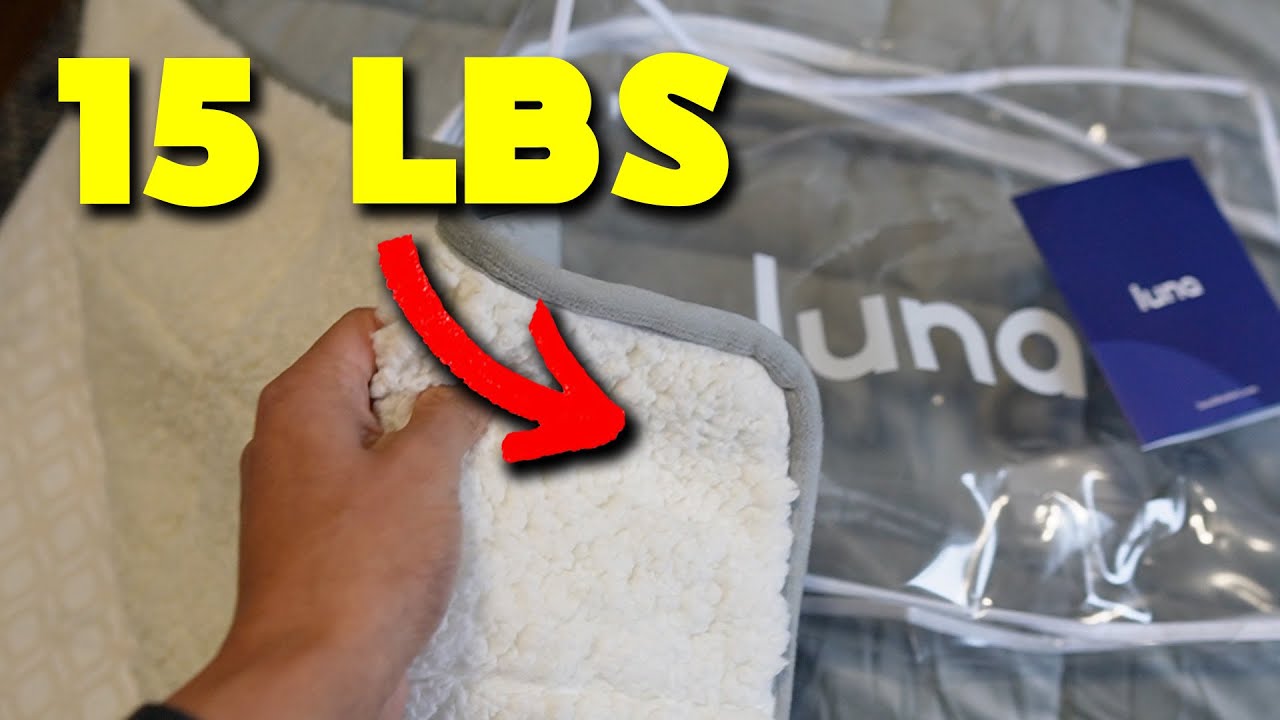 Video thumbnail for Luna Sherpa Weighted Blanket Review
