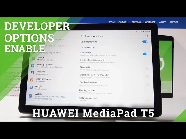Video thumbnail for How to Activate Developer Options in HUAWEI MediaPad T5 - Advanced Features