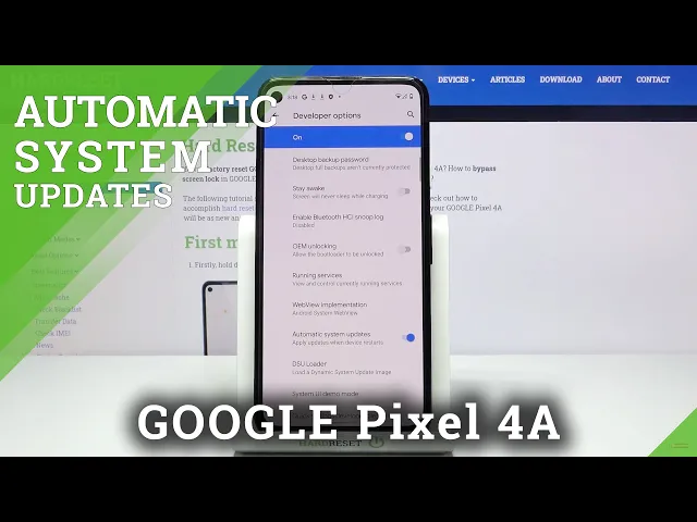 Video thumbnail for Android Updates on GOOGLE Pixel 4A - How to Enable Automatic System Updates