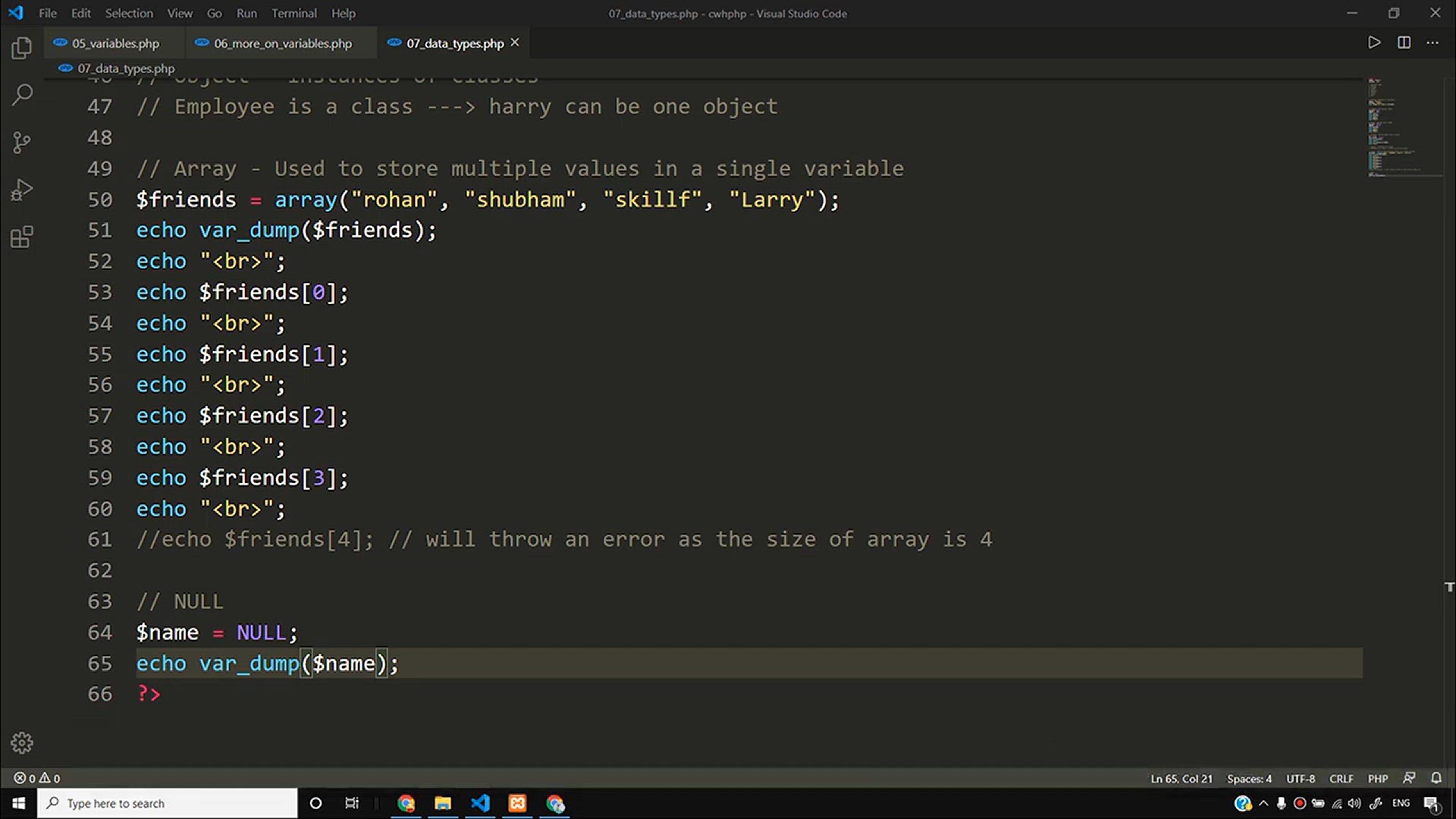'Video thumbnail for String Functions in Php _ PHP Tutorial #8'