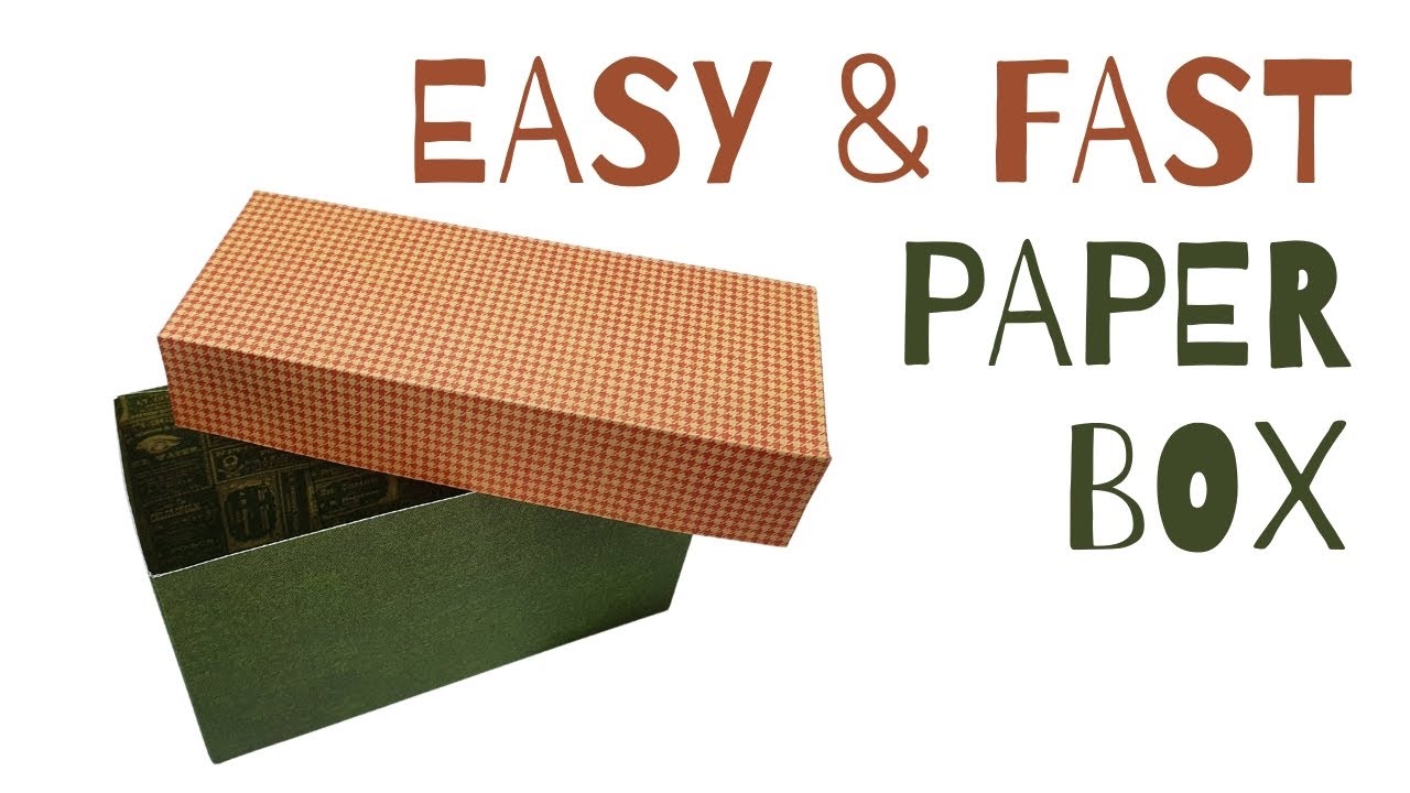Video thumbnail for Easy & Fast Paper Box Tutorial