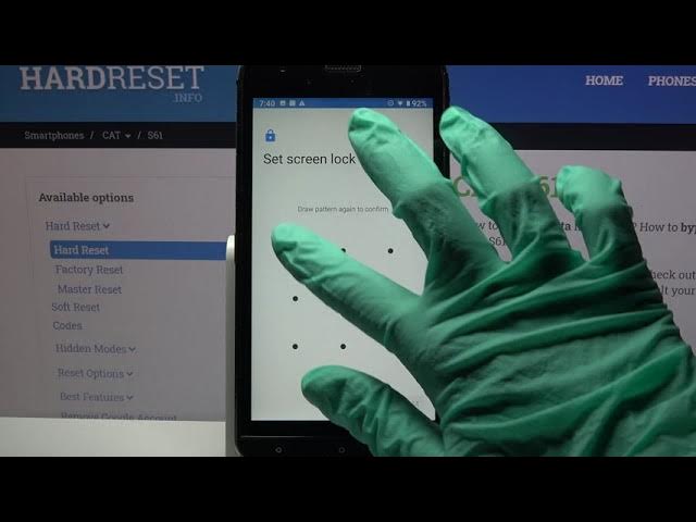 Video thumbnail for How to Set Up Screen Lock in CAT S61?