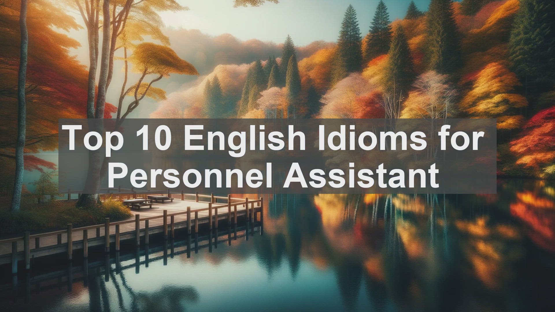 'Video thumbnail for Top 10 English Idioms for Personnel Assistant'