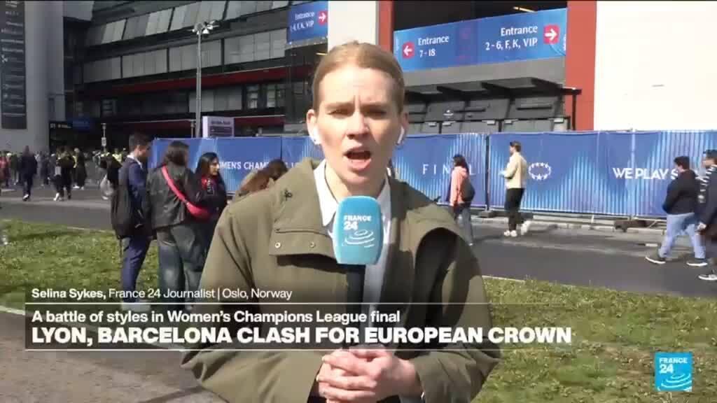 Video thumbnail for Women's Champions League final: Lyon, Barcelona clash for European crown