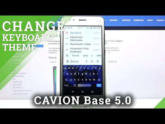 Video thumbnail for Choose Keyboard Theme from the List - Keyboard Setting on CAVION Base 5.0