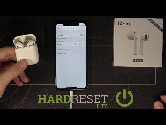 Video thumbnail for How to Connect TWS i27 to iPhone XS? Fake AirPods tutorial