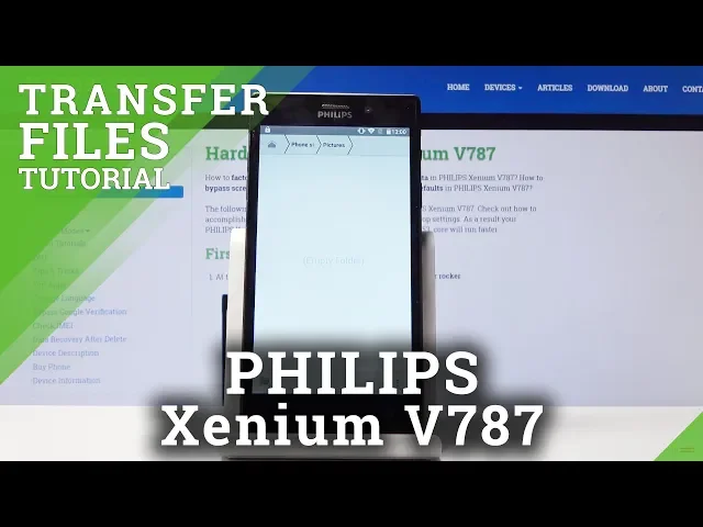 Video thumbnail for How to Transfer Files from PHILIPS Xenium V787 - Move the Data