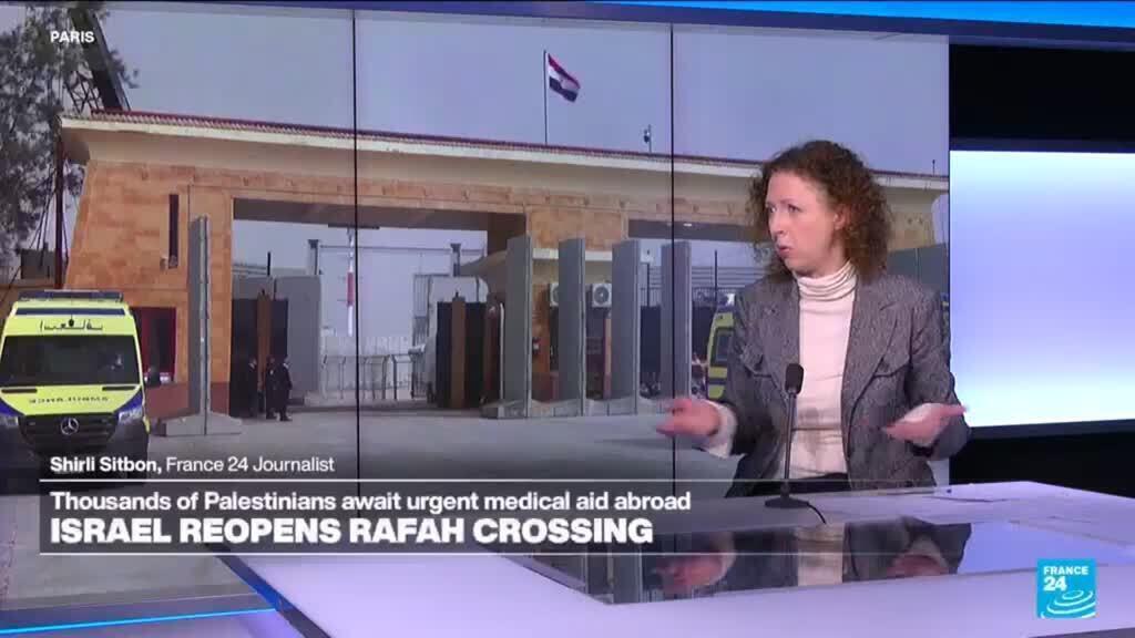 Video thumbnail for Israel reopens Gaza's Rafah crossing under very strict conditions