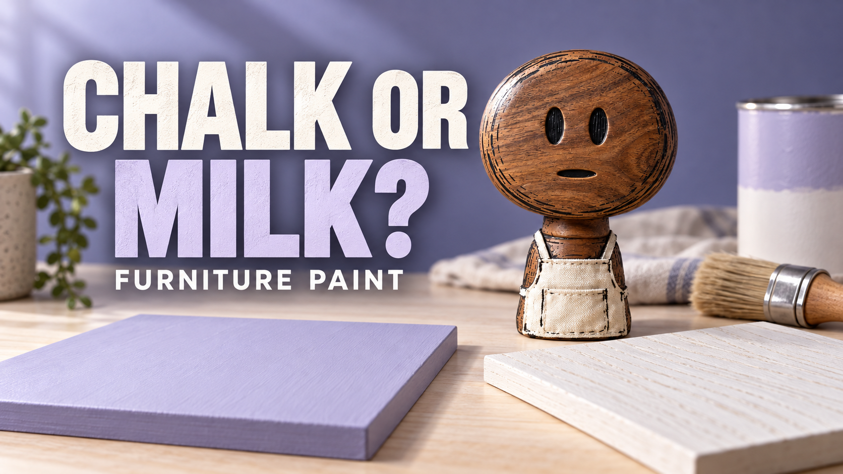 Video thumbnail for Chalk Paint vs. Milk Paint for Furniture | Homeroom Fix