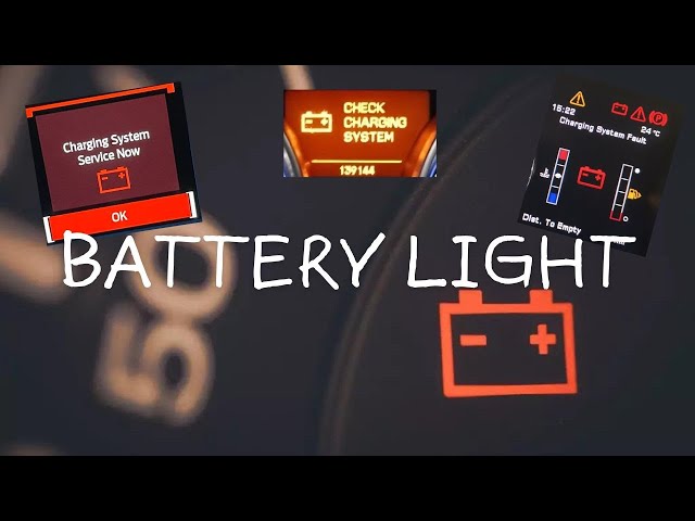 Video thumbnail for Battery LIGHT, “charging system” problem. What's this?