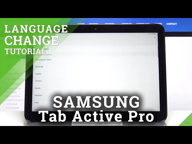 Video thumbnail for How to Change System Language in SAMSUNG Galaxy Tab Active Pro – Update Language