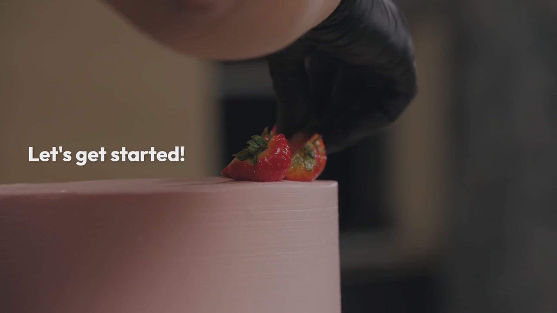 Video thumbnail for RECETA DE POSTRE DE FRESA SENCILLA Y FÁCIL