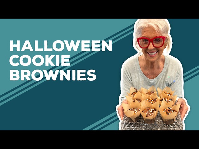 Video thumbnail for Love & Best Dishes: Halloween Cookie Brownies Recipe | Easy Halloween Party Dessert Ideas