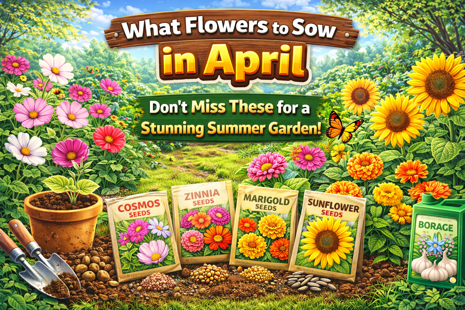 Video thumbnail for What Flowers to Sow in April  Don’t Miss These for a Stunning Summer Garden!