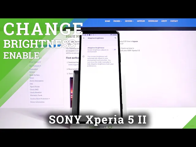 Video thumbnail for How to Switch On / Off Auto Brightness in Sony Xperia 5 II - Adaptive Brightness