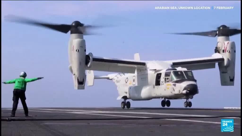 Video thumbnail for US maintains pressure on Iran, Tehran says won't be intimidated by military presence