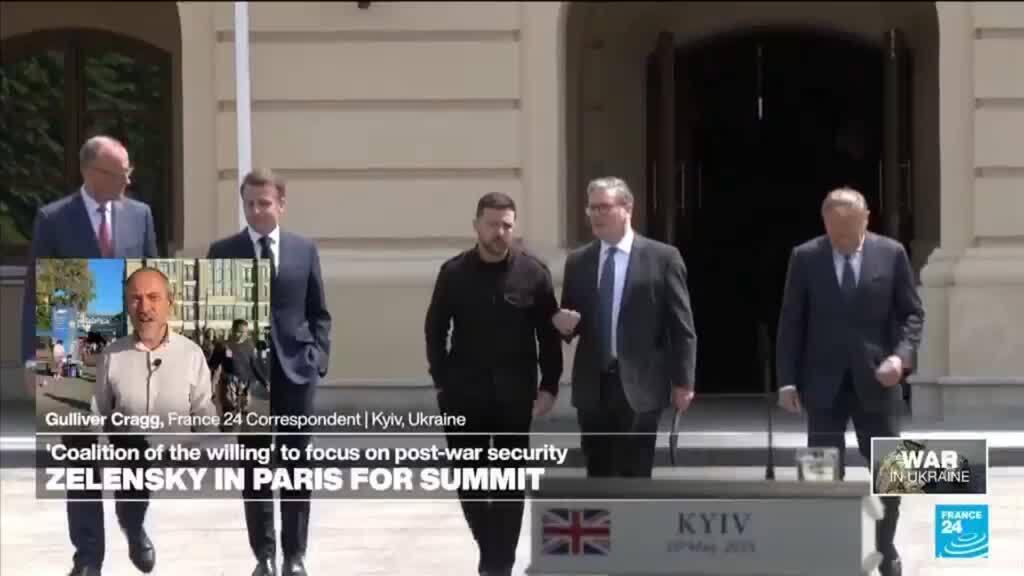 'Video thumbnail for Ukraine seeks security guarantees at 'coalition of the willing' meeting in Paris'